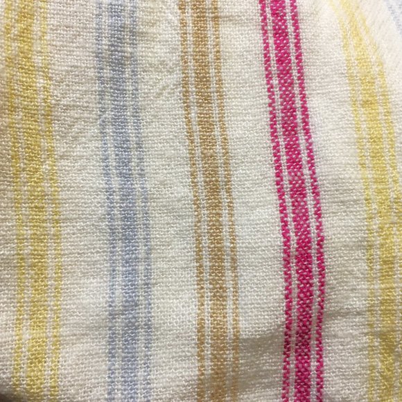 GAP Linen Blend Pull On Elastic Waistband Short "Dotted Sun Stripe"  NEW!! - Picture 10 of 12